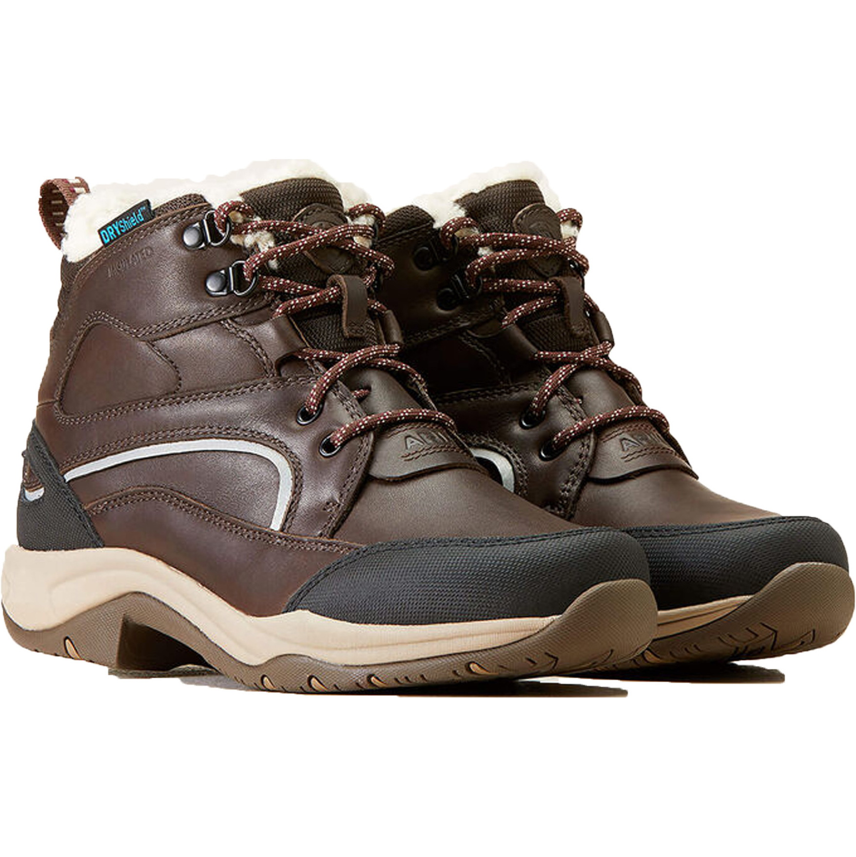 2025 Ariat Womens Telluride Wasserdicht Isoliert Stiefel 10046974 - Dark Brown